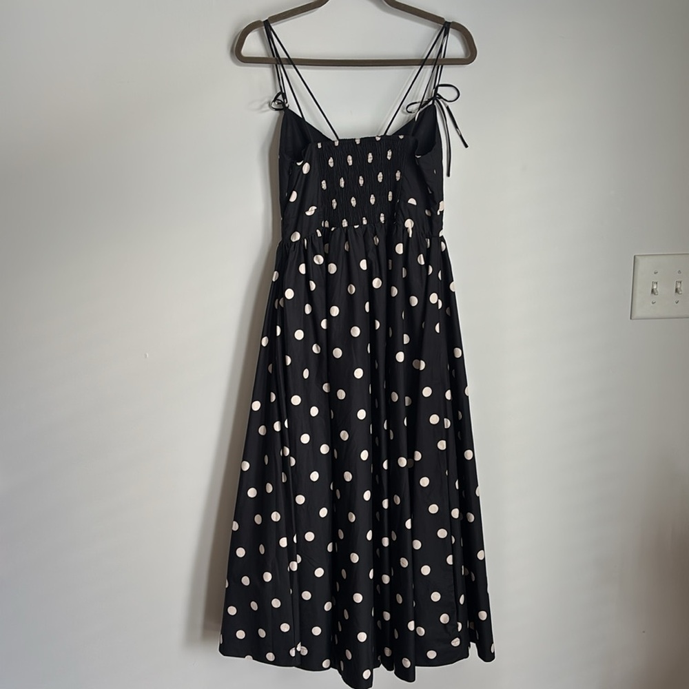 En Saison Black Midi Dress with White Polka Dots - Picture 13 of 13